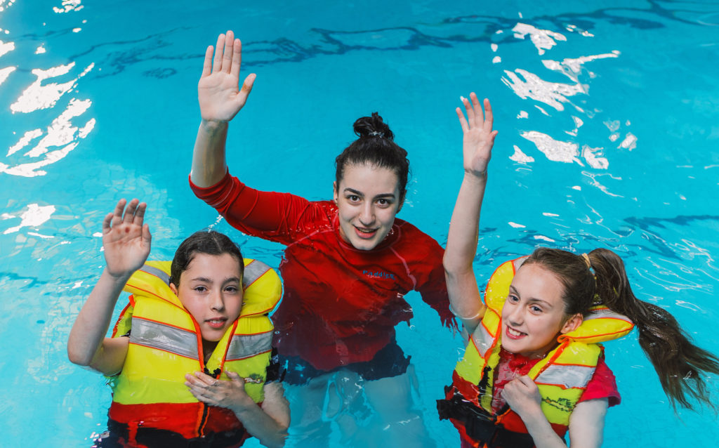 Paddles Swim School Event - Deep water survival
